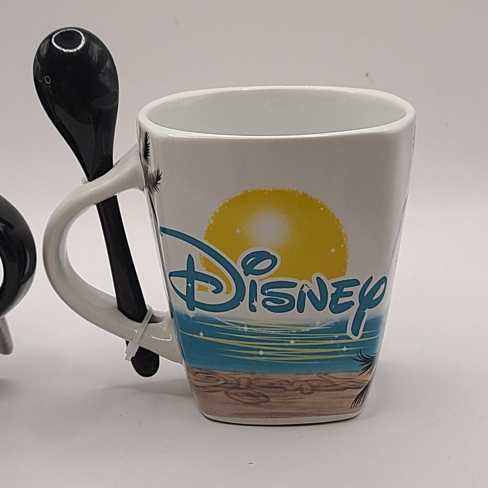 Disney Jerry Leigh Mickey & Minnie Mouse  Sunset Mug lot of 2 new no box - Picture 4 of 7